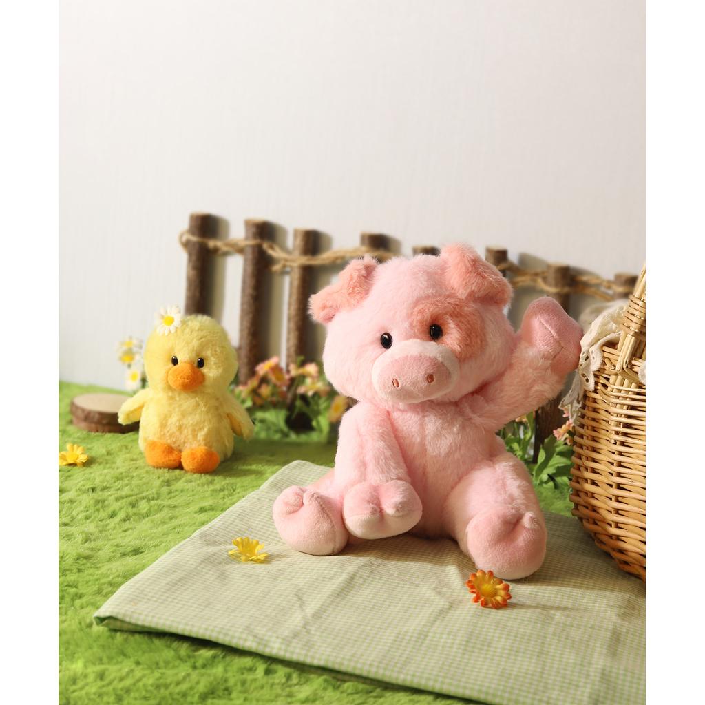 Cute Pink Spotted Pig Plush Toy High Quality Soft Fleece Stuffed Animal Doll for Kids Bedroom Decoration Baby Comfort Toy