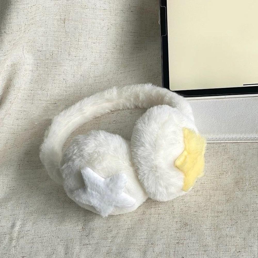 Star Shape Soft Plush Earmuffs Cute Warm Earflap Fashion Plush Ear Cover  Autumn Winter