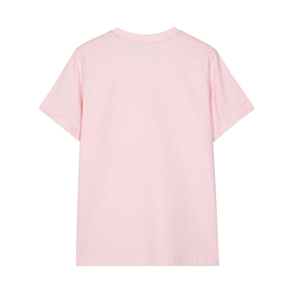 Skechers Dopamine Breathable Logo Casual Comfortable Sports Floral Print Round Neck Short Sleeve T-Shirt Women T-Shirts Chalk-Pink L224W098-01SX