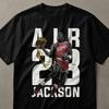 AIR JACKSON 23 Basketball T-Shirt, Michael Jackson Fan Art Tee, King of Pop Retro Sports Graphic Shirt, Music Legend Gift