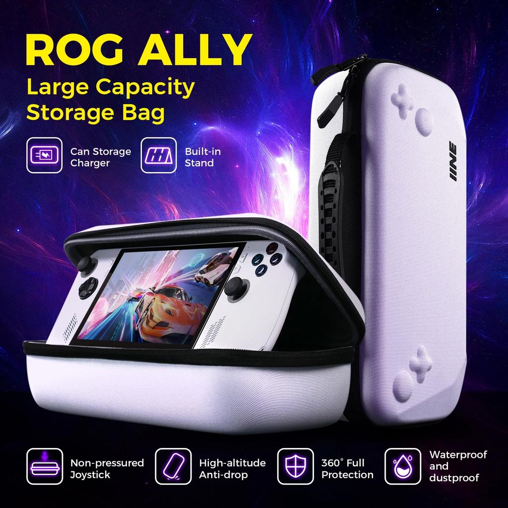 Rog Ally Storage Bag, Travel and Storage Rigid Box, Compatible with Rog Ally Games, Laptops, and Accessories