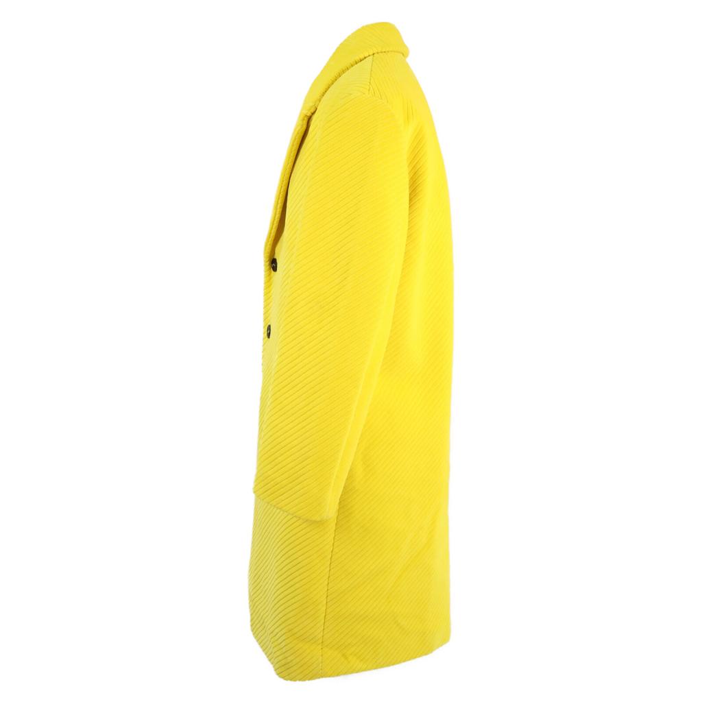 Prada [Domestic Regular] SGB840 Corduroy Long Coat 44 yellowUsed