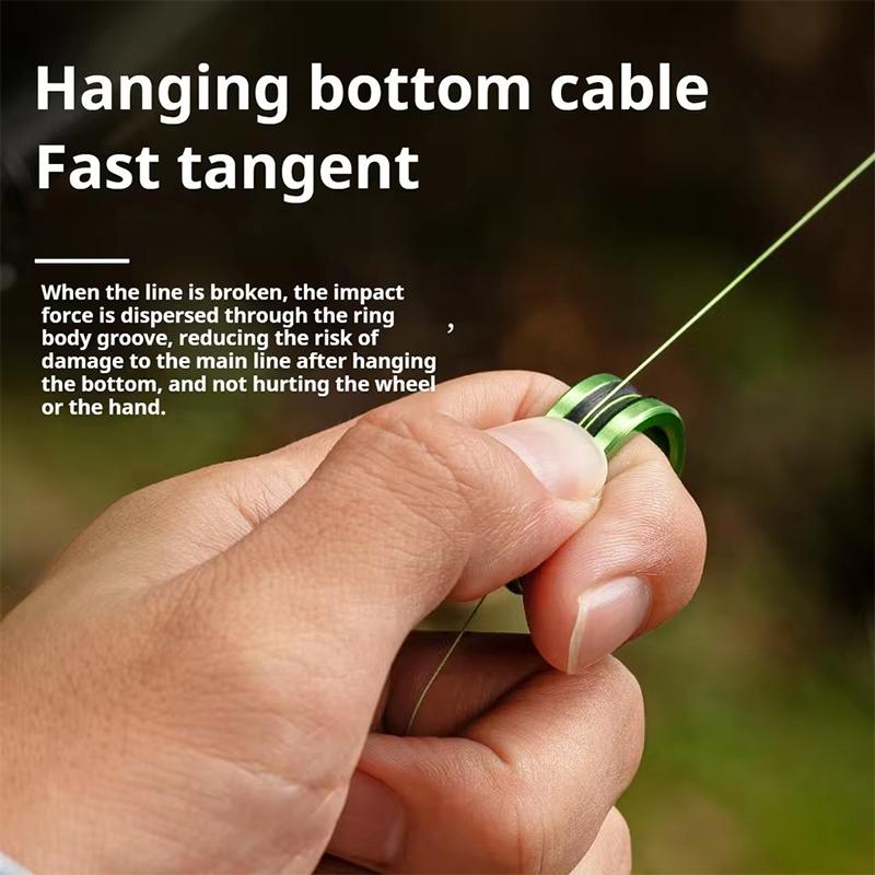 1Pc Aluminum Alloy Fishing Tool Fishing Line Puller With Anti-Slip Rubber Ring Fast Line Cutting For Easy Line Pulling Loop