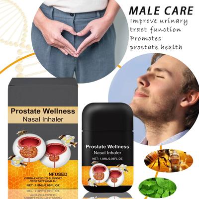Prostate Health Nasal Inhaler Nasal Passage Cleansing Daily Nasal Spray Gentle Care For Male Discomfort1.8ML