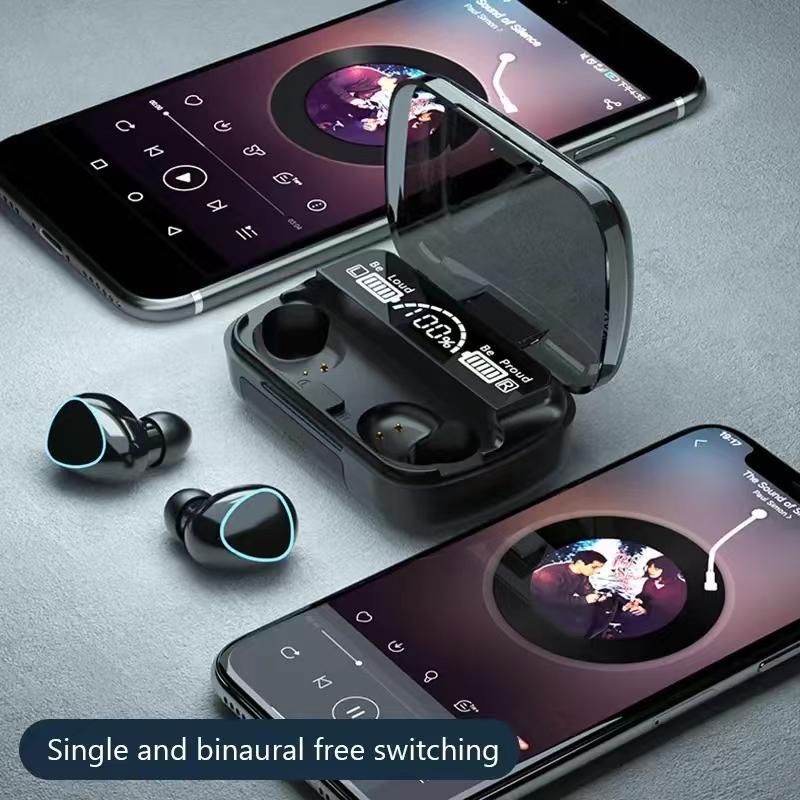 #M10 TWS Bluetooth Headphones With Charging Box Wireless Earphones With Microphone 9D Stereo Sports Waterproof Earbuds Headset