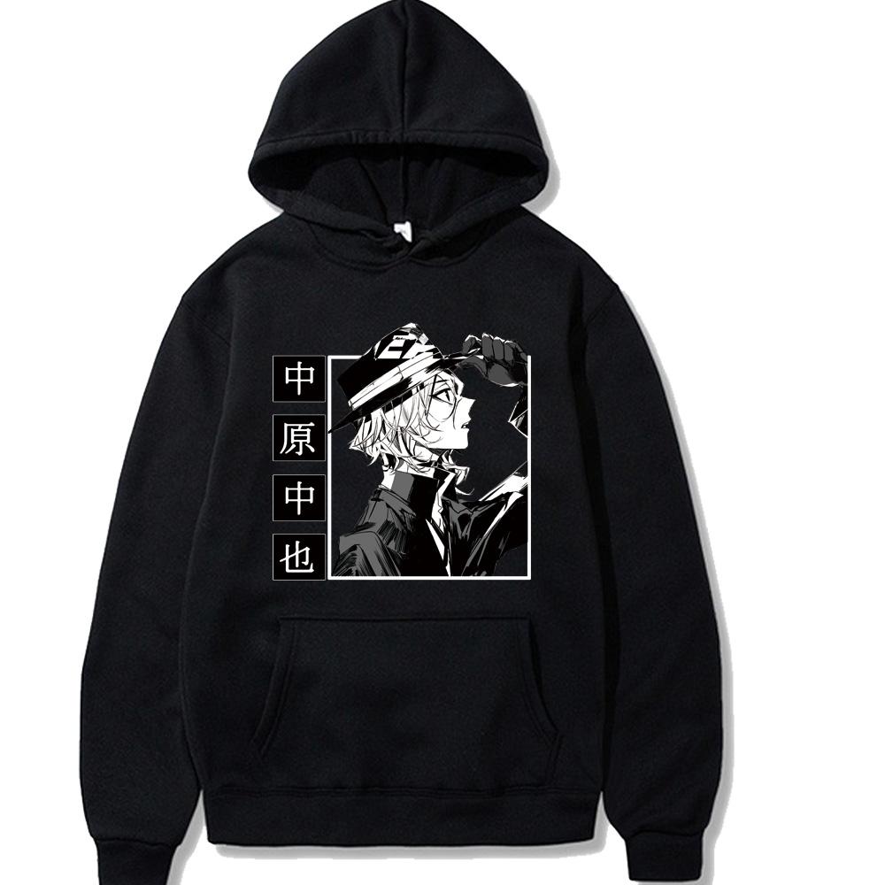 

Anime Bungo Stray Dogs Nakahara Chuya Hoodies Pullovers Long Sleeve Loose Casual Fashion Man Woman Manga Cloth sweatshirt 3XL