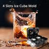 Diamond Ice Cube Tray with Lid Ice Cube Molds Silicone Ice Cube Molds Ice Cube Making Tray for Cold Drinks Whiskey Cocktails