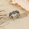 Cross Trendy Ring Hip-hop Punk Style Versatile Boyfriend Style Open Ring