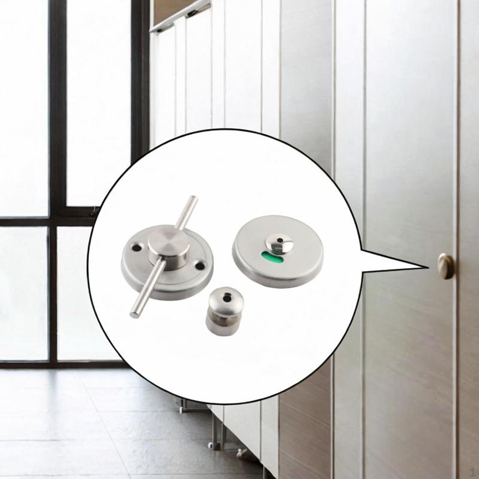 

Toilet Indicator Lock Restroom Partition Hardware Connection Round Rod for Restaurant