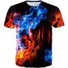 T-shirt Estiva da Uomo in Poliestere 3D Asciugatura Rapida Traspirante Manica Corta T-shirt Casual Colore Tie Dye T-shirt Estiva