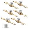 6 Pieces Diamond Door Knob Gold Crystal Door Knobs Cabinet Knob Diamond Cabinet Handle Diamond Cryst