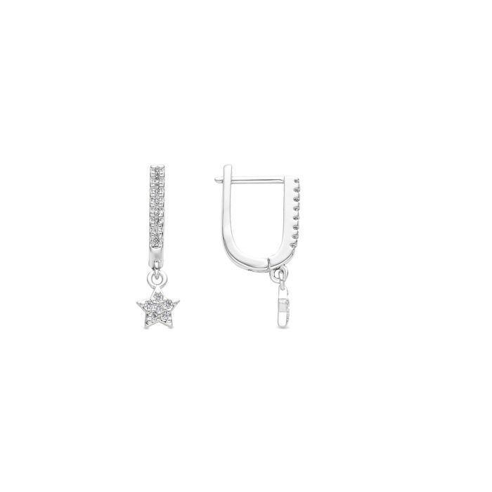 Boucles d'oreilles - LUXENTER - Sasai - Argenté - 925/1000 - Élégantes