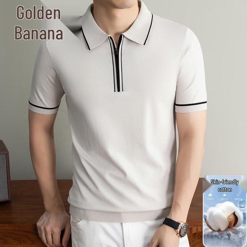 Men s Business Casual Short-Sleeve Polo Shirt 54/2XL