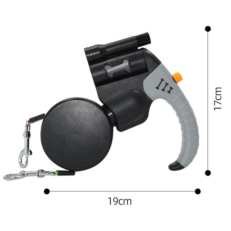 

Поводок-рулетка с двумя поводками с узором, для собак 3 Meters - Boxed