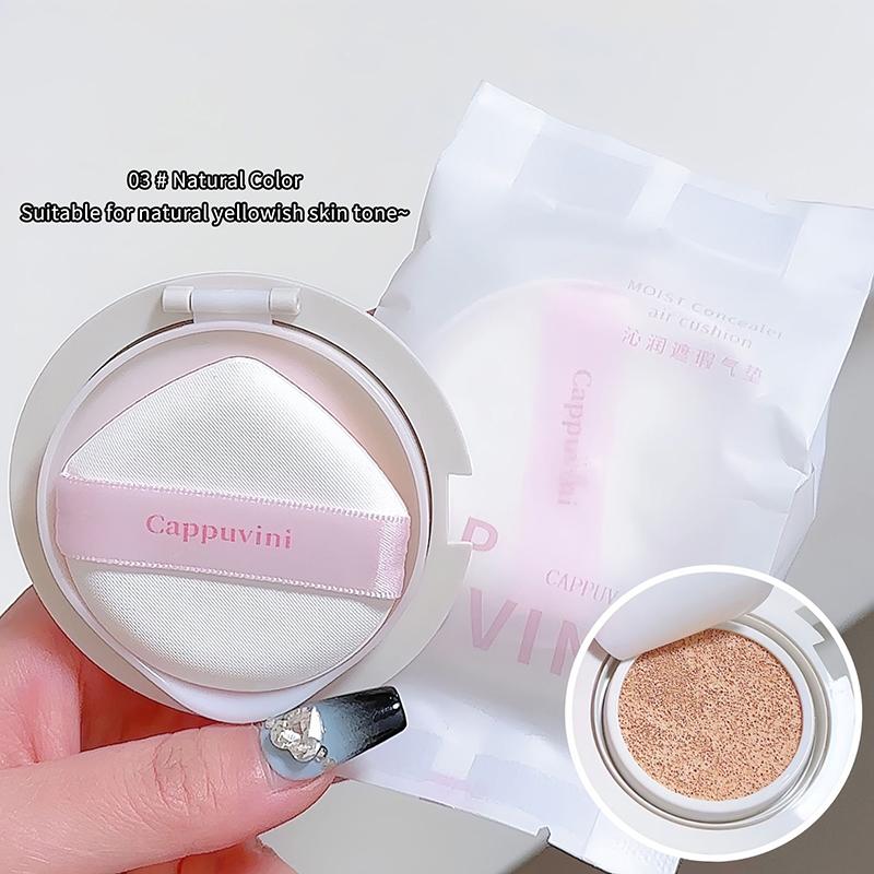 

Cappuvini Moisturizing Air Cushion Cream Light Waterproof Natural Liquid Foundation Brightens Skin Tone Air Cushion Bb Cream A4