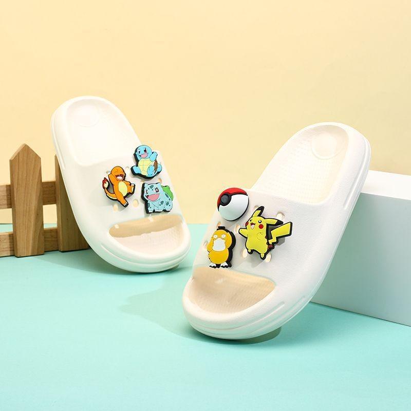 Safe And Trendy Nonslip Slippers For Kids With Engaging Pikachu Design For Home Wear