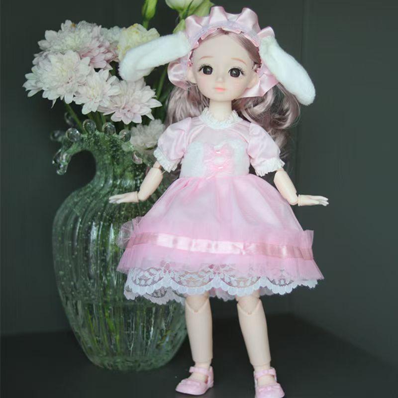 Oblečení pro 30cm panenku Pěkné šaty 1/6 BJD panenka DIY Oblékání Lolita Princeznovská sukně Oblečení Hračka pro dívku Sváteční dárek Doplňky pro panenku