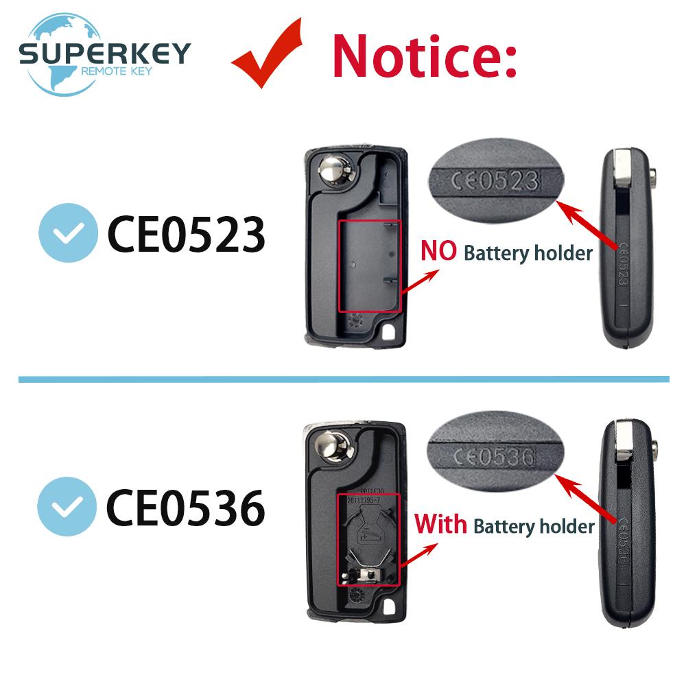 Modified For Citroen C2 C3 C4 C5 Berlingo For Peugeot 107 207 307 307S 308 407 607 Remote Flip Car Key Shell Case Cover