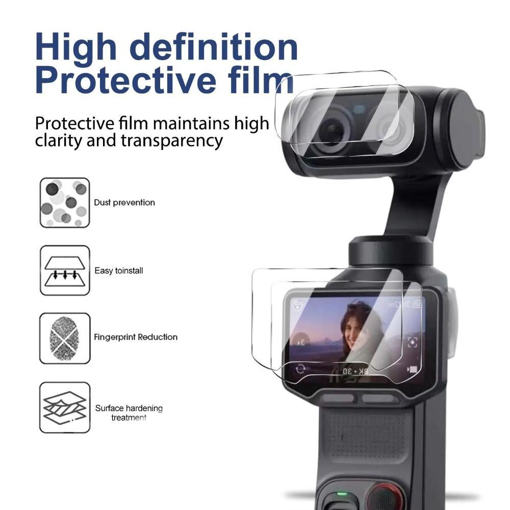 Met Installatiekit Lensfolies HD Beschermfolies voor Insta360 Luna Ultra Gimbal Camera Accessoires
