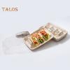 10/20Pcs Disposable Taco Holders for Parties Sturdy Taco Tray Holder with Dividers Eco-Friendly Taco Plates Packaging Box for Events Taco Bar Serving