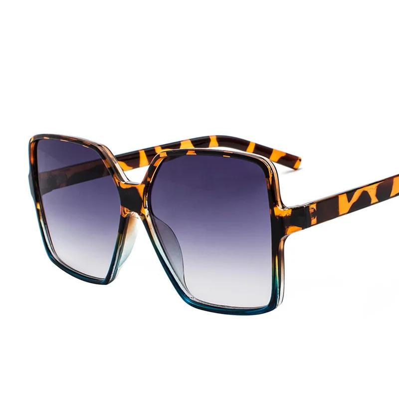 Luxury Oversized Sunglasses Women Men's Big Frame Vintage Square SunGlasses Driving Glasses Female Gafas De Sol Glasses