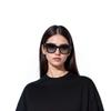 Chanel Square Sunglasses With Gray Lenses And Heart Shape Women Sunglasses Black CH5478-C501