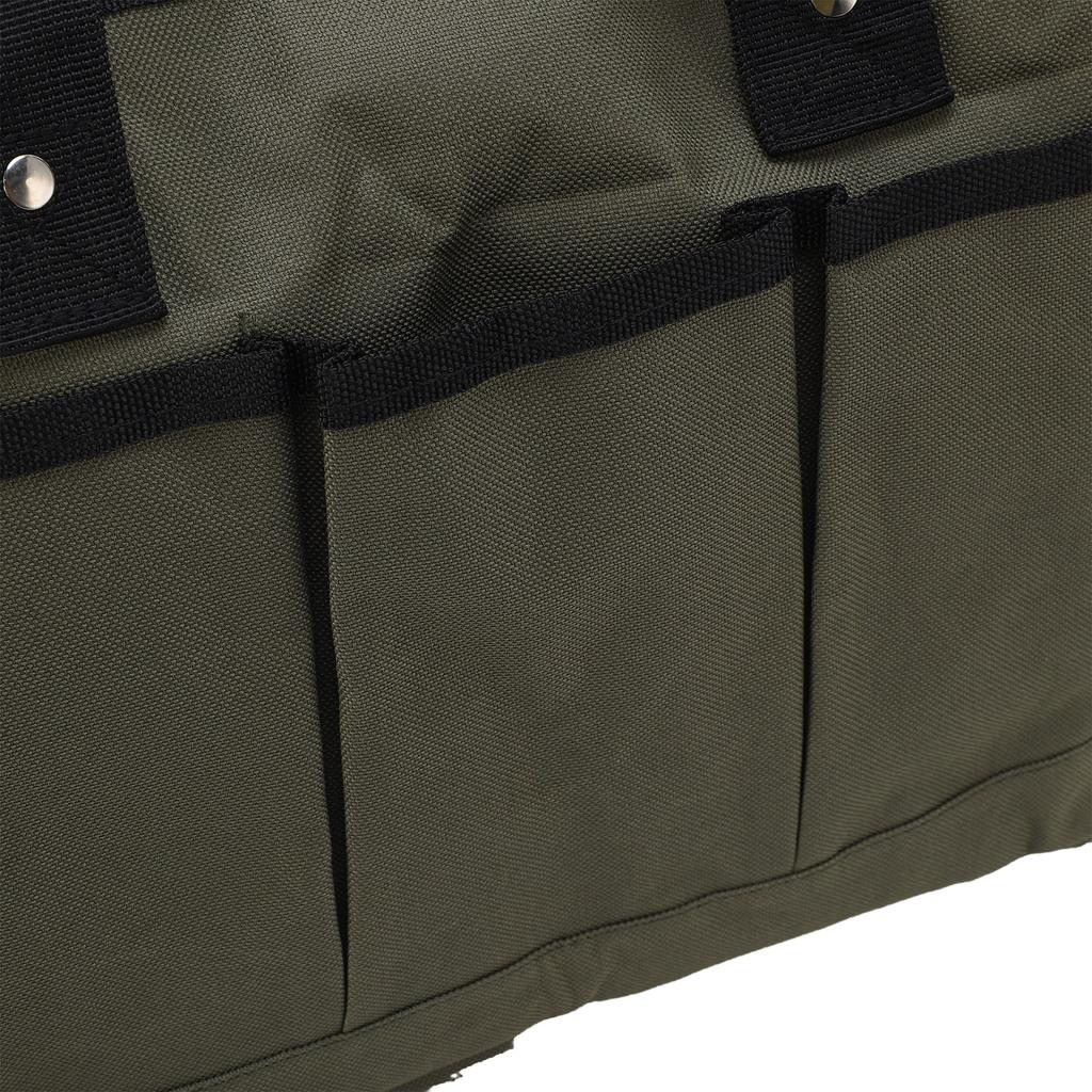 Garden Tool Bag Multi Purpose Double Layer 600D Oxford Gardening Bag for Planting Transplanting Pruning Tools