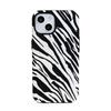 Classic Black and White Zebra Pattern Mobile Phone Case Apple 16promax Anti-drop Matte Two-in-one Film Case iPhone17
