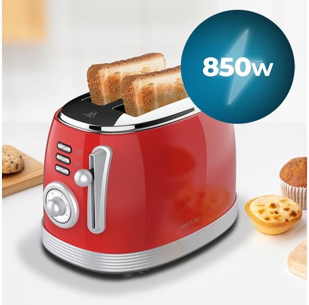 Тостер Cecotec 03259 Toast & Taste Vintage 800 rot