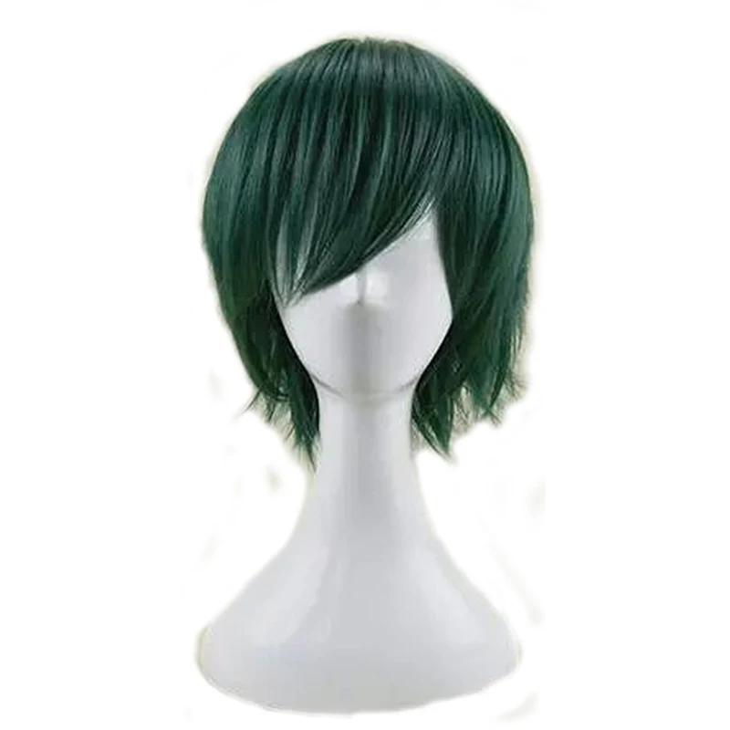 Synthetische Perücken Schichtweise Kurz Gerade Minzgrün Cosplay-Perücke