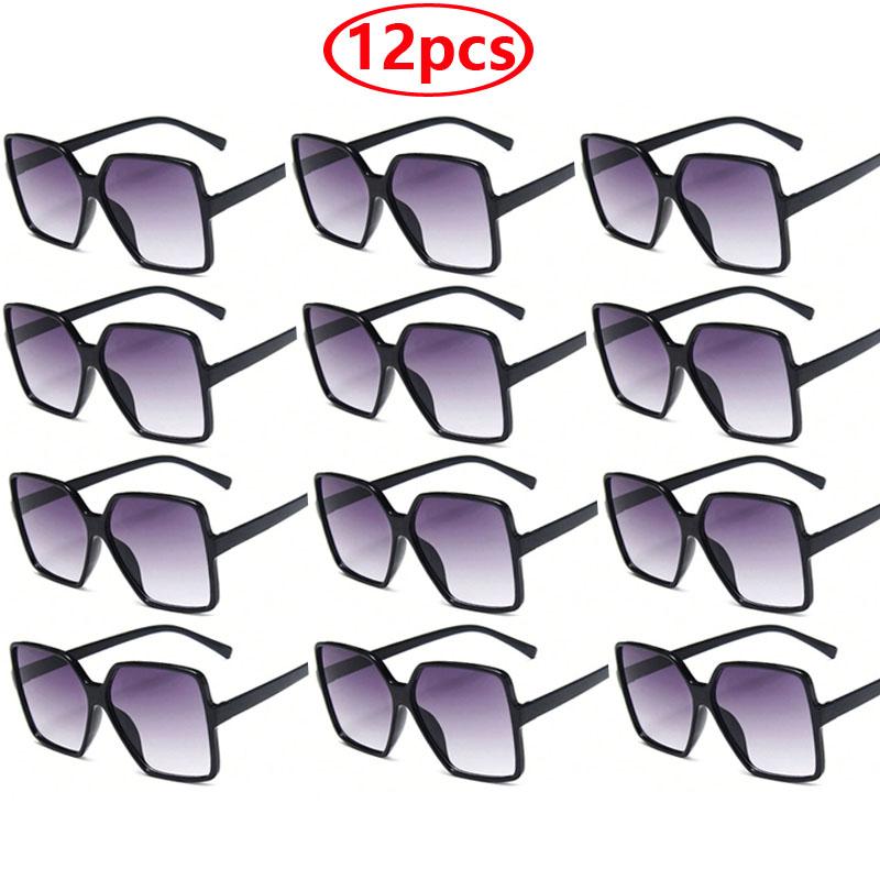 1/3/4/5pcs Oversize Square Sunglasses Women Fashion Luxury Brand Personlity Gradient Sun Glasses Female Outdoor Shades Oculos