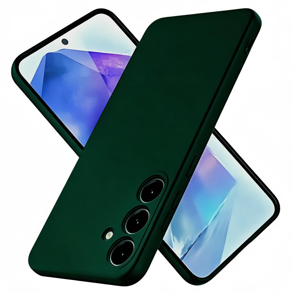 Noble Fashion Solid Colour Shockproof Protective Liquid Silicone Case For Samsung Galaxy A55 5G