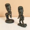 Moai Statue Mini Figure Set Easter Island Stone Sculpture Cute Abstract Desk Office Decor Collectible Gift For Fans