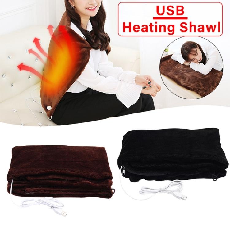 USB Electric Heating Shawl Rechargeable Dormitory Electric Heating Blanket