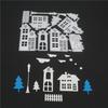 Creative House Village Metal Cutting Dies Carbon Steel Embossing Stencil For DIY Scrapbook Album Paper Card Craft Decor Mold