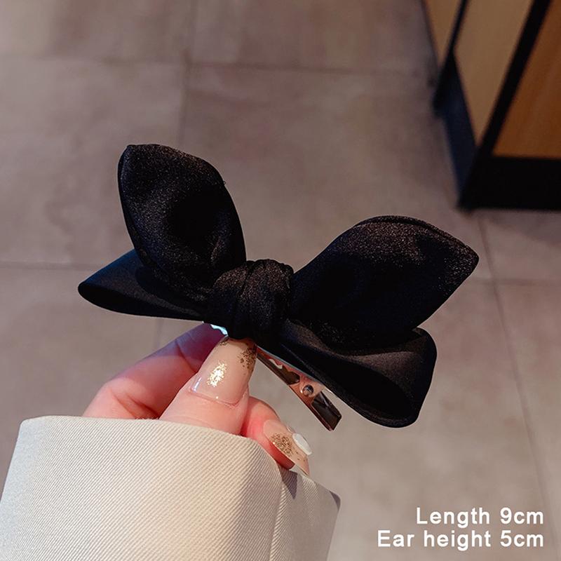 2Pcs  Bow Hair Clips For Women Vintage Bowknot Side Hairpin Cute Girls Barrettes Headdress Hair Accessories