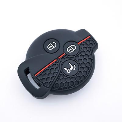 3 Buttons Car Silicone Remote Key Case Fob Shell For Smart Fortwo City Coupe Cabrio Crossblade Roadster K Forfour 2007 -