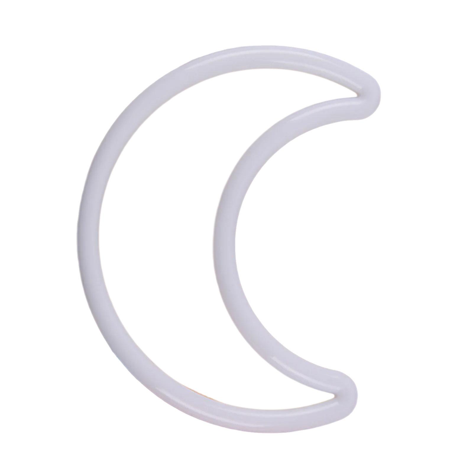 

Белый пластиковый полумесяц для изготовления ловца снов, DIY искусство и ремесло, легко декорируемый аксессуар 85