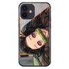 Demon Slayer Kamado Nezuko Phone Case For Iphone  6 7 8 14 Plus 11 12 13 14 Pro max Mini X XR XS Max Tempered glass shell Cover