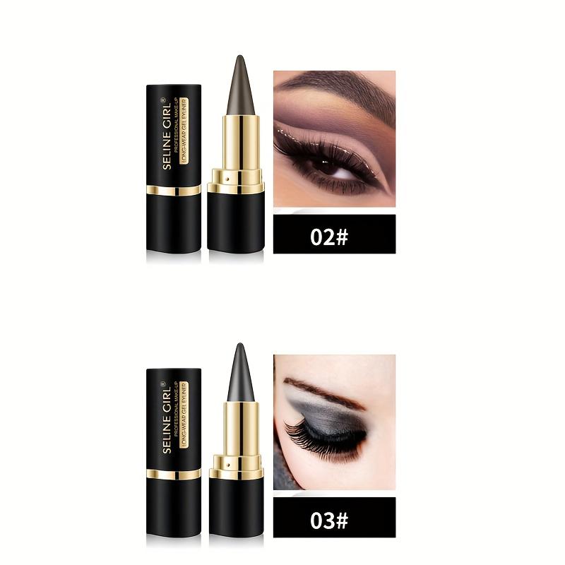 Sailor Moon Waterproof Black Eyeliner Gel, Long-lasting Smudge-proof Single Head Solid Eyeliner Gel Women