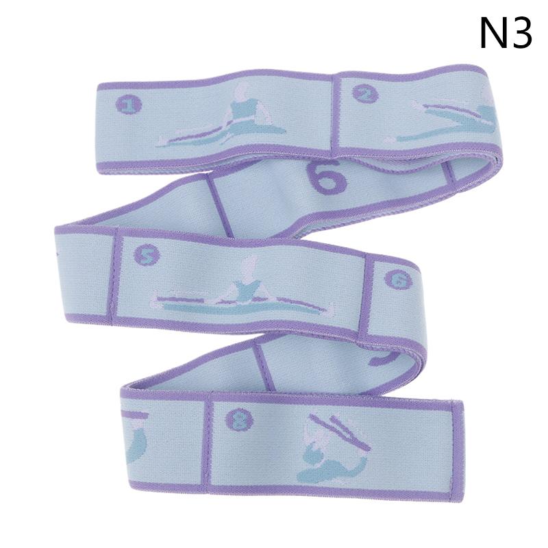 

Эластичный ремень для йоги и растяжки с 8 секциями, танцевальная лента, эластичные ленты для йоги, ремень для пилатеса для домашних упражнений, ремень для подтягивания, фитнес-спорт