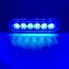 6 Led Car Strobe Warning Light Truck Flashing Strobe Emergency Grill Light White Blue Red Yellow Beacon Lamp Police Lamp 12V 24V