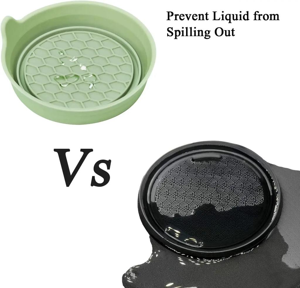 10PCS Coaster Car Coaster Universal Silicone Mat for Car Water Cup Auto Anti-Slip Pad Drink Holder Mat Car Interior Accessories