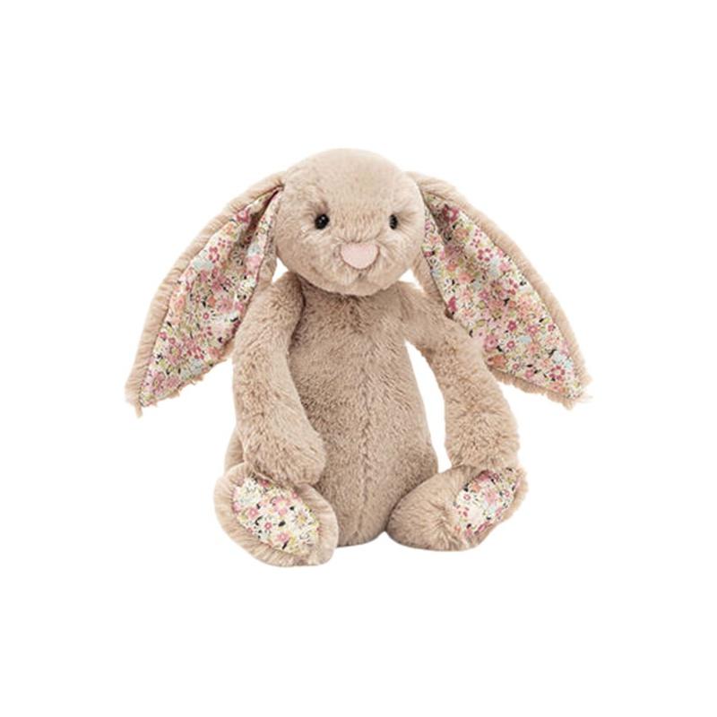 JELLYCAT Bonnie Rabbit series flower cloth Bonnie rabbit soothing beige doll plush doll 18cm/31cm/36cm/51cm high