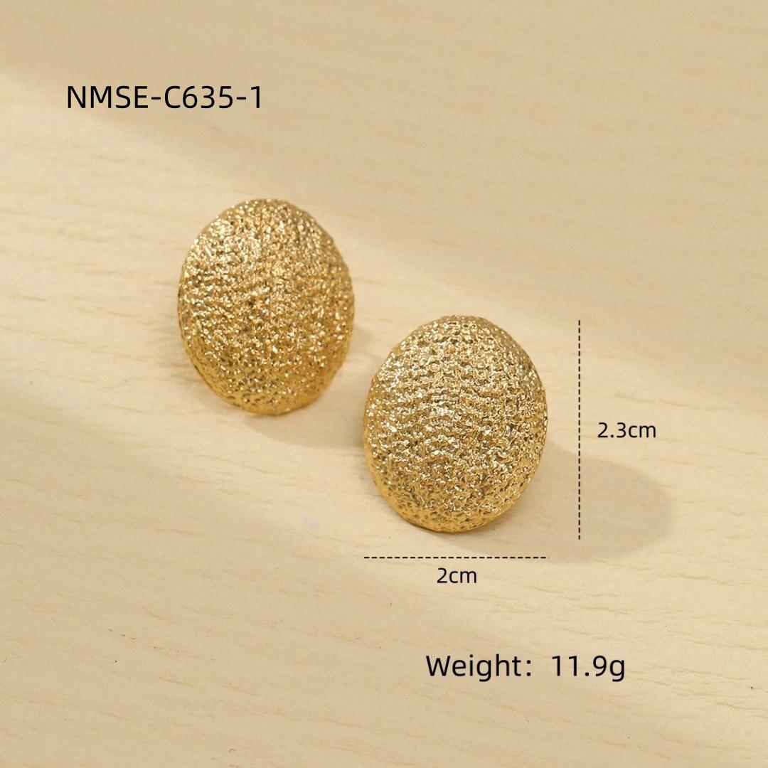 GEMCHIC Women s Matte Exaggerated Curved Titanium Steel Earrings Fashion Light Luxury High Sense Stainless Steel Earrings