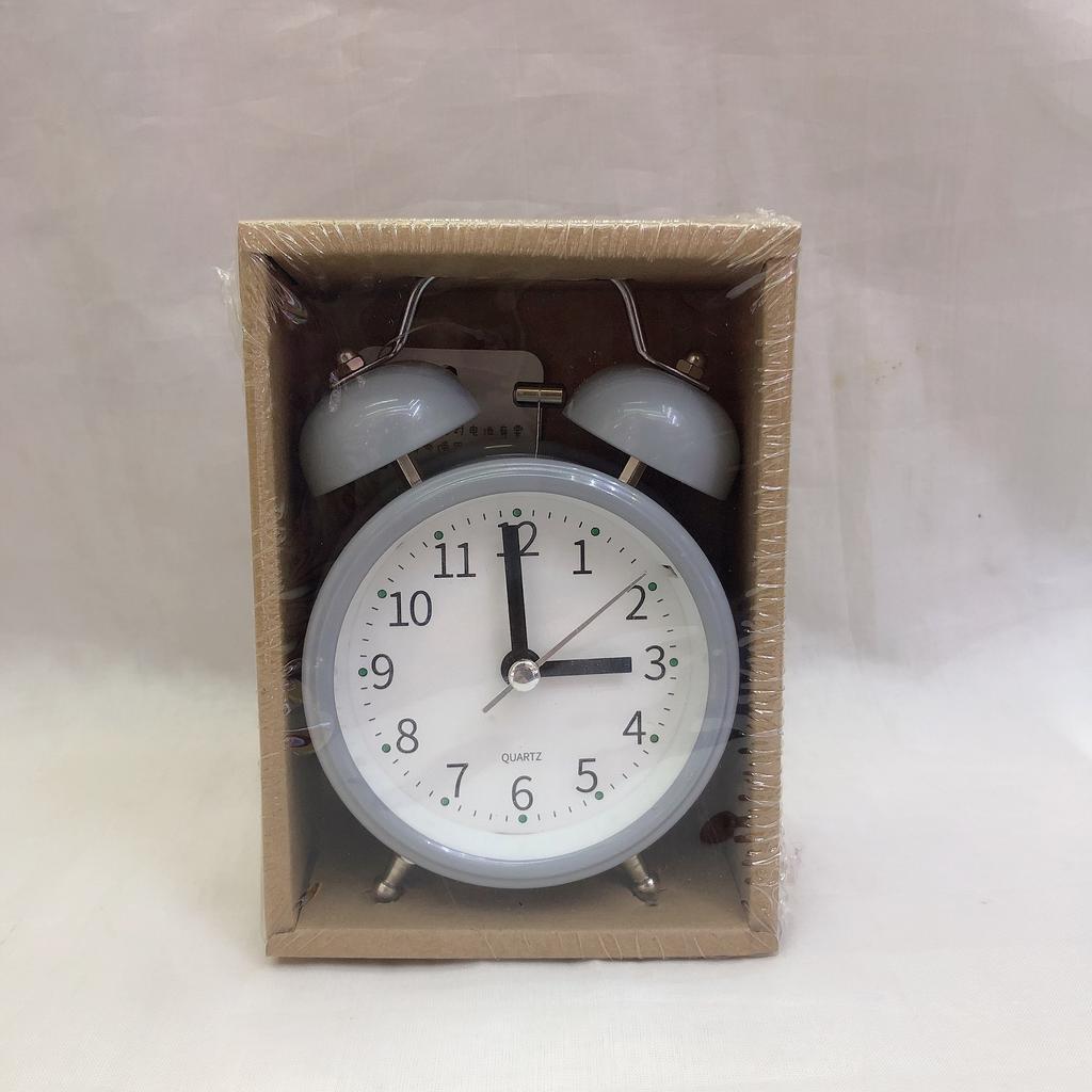 2.5-inch metal alarm clock, advanced color window box alarm clock, student gift display watch