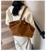 2025 Women's Suede Tote Bag - Large Capacity, Frosted Finish, Versatile Handbag for Autumn/Winter