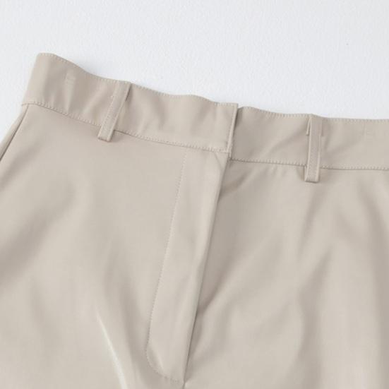 Faux Leather Maxi Skirt Solid Color High Waist Slit Hem Maxi Skirt Windproof Velvet Lining Straight Fit Long Skirt