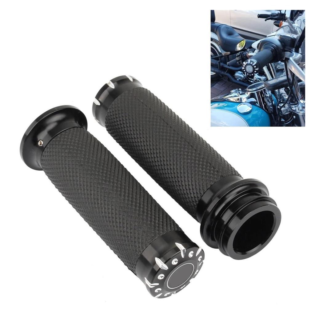 EUUTNFRE(Small Shop) 1" 25mm Hand Grip Handlebar Electronic Throttle Handle Grip, Compatible with Harley