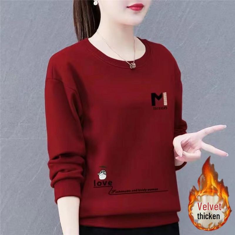 Sweatshirt à col rond doublé polaire pour femme - Collection Automne/Hiver 2024